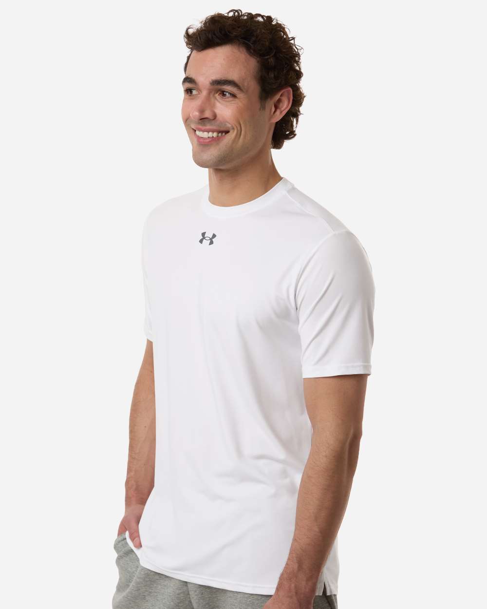 Under Armour 6014167 Men’s Team Vanish T-shirt - White Pitch Grey