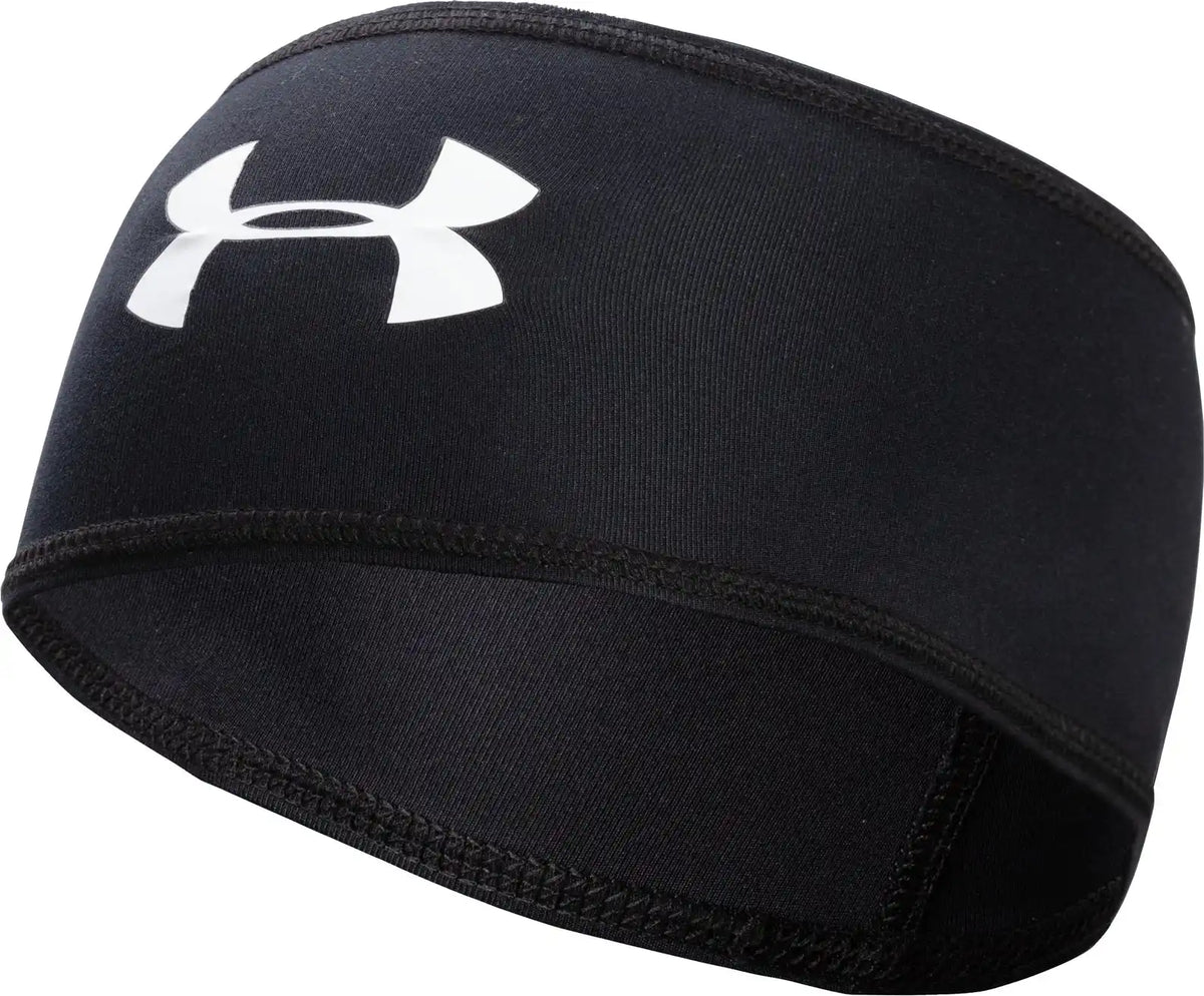 Under Armour Ua20880 Football Headband Skull Wrap Solid - Black - Osfm