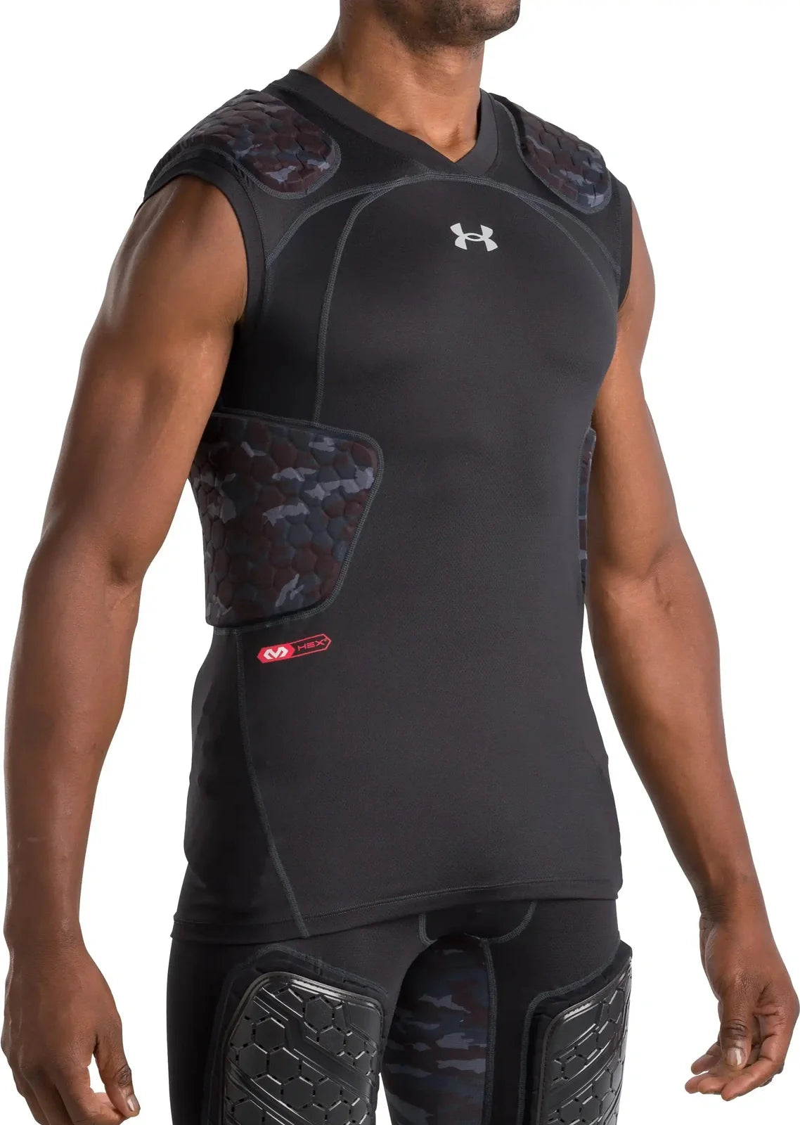 Under Armour Ua21200 Gameday Pro 5-pad Top Nov - Black Camo