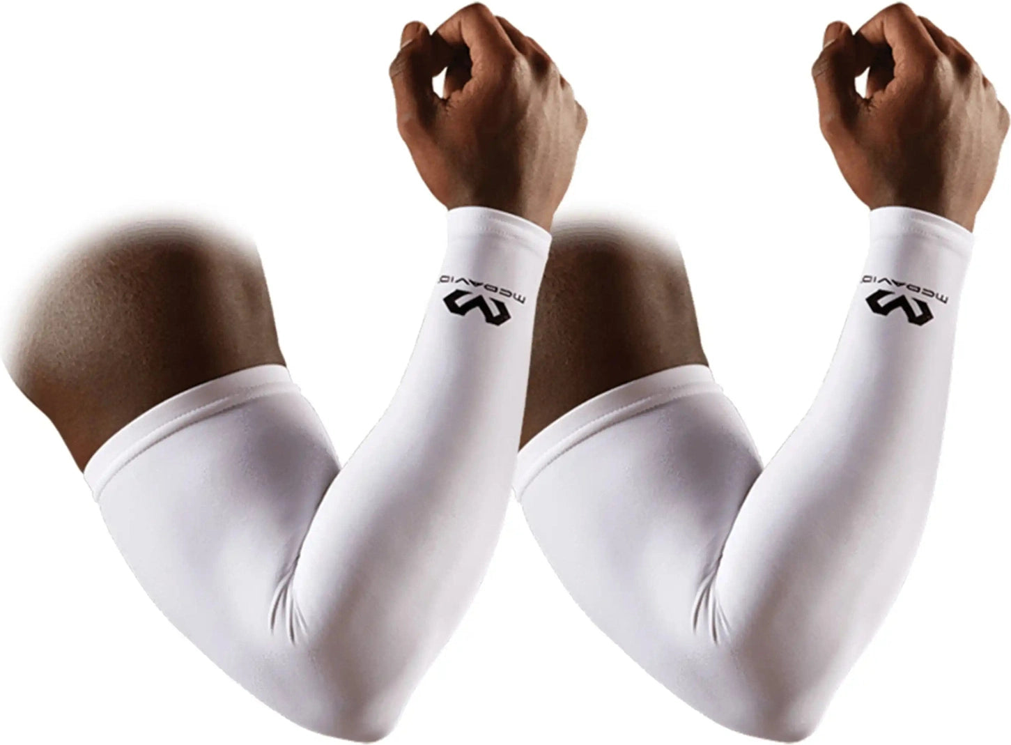 Mcdavid Md6566 Compression Arm Slvs Pair Blk - White - Xs