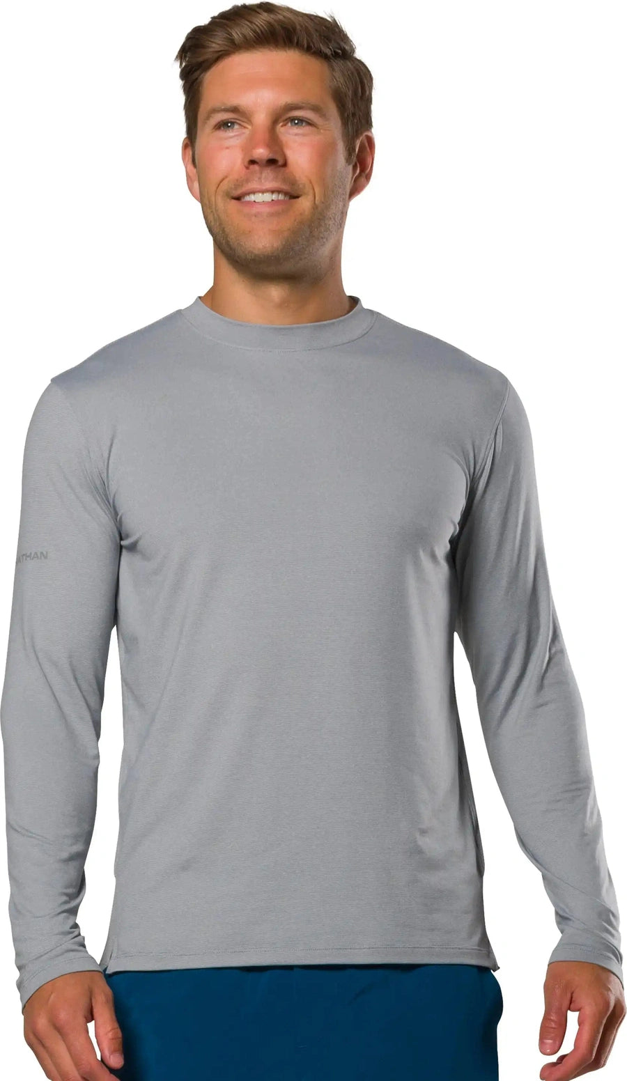 Nathan Sports Ns50400 Dash Long Sleeve - Monument Grey Stripe - Grey Stripe / s