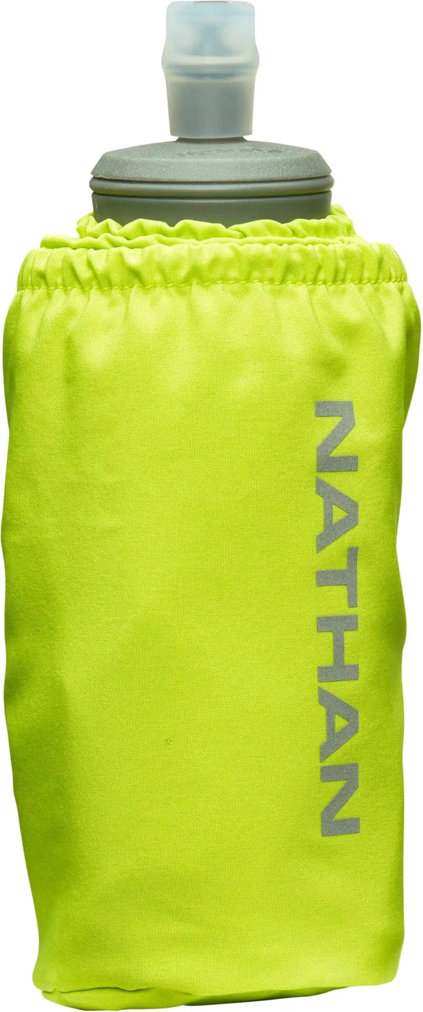 Nathan Sports Ns70700 Pinnacle 18oz Soft Flask - Finish Lime Reflective Silver - Lime Reflective Silver / Osfm