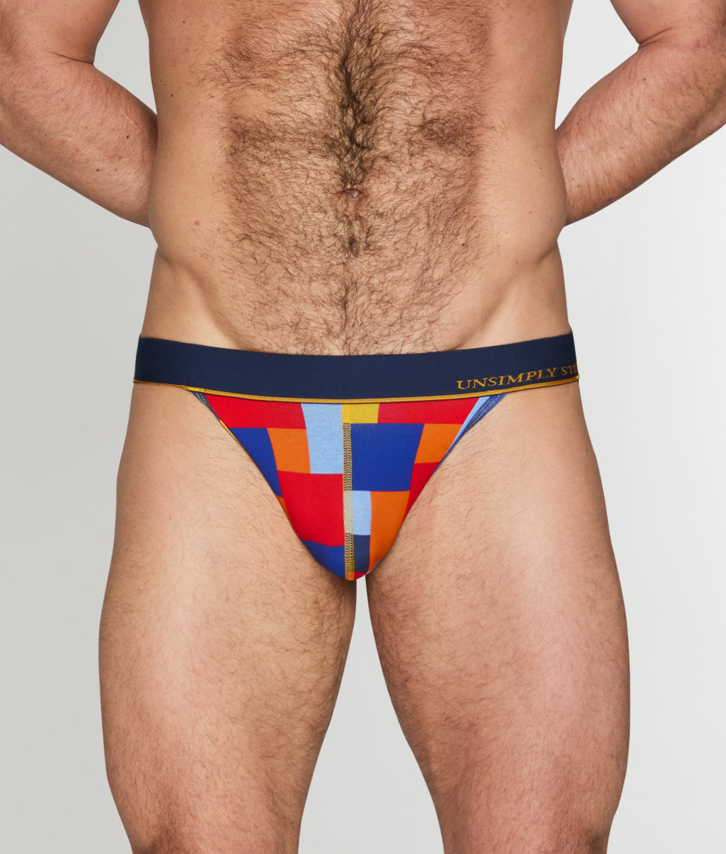 Unsimply Stitched Big Block Jockstrap - Multi / Small
