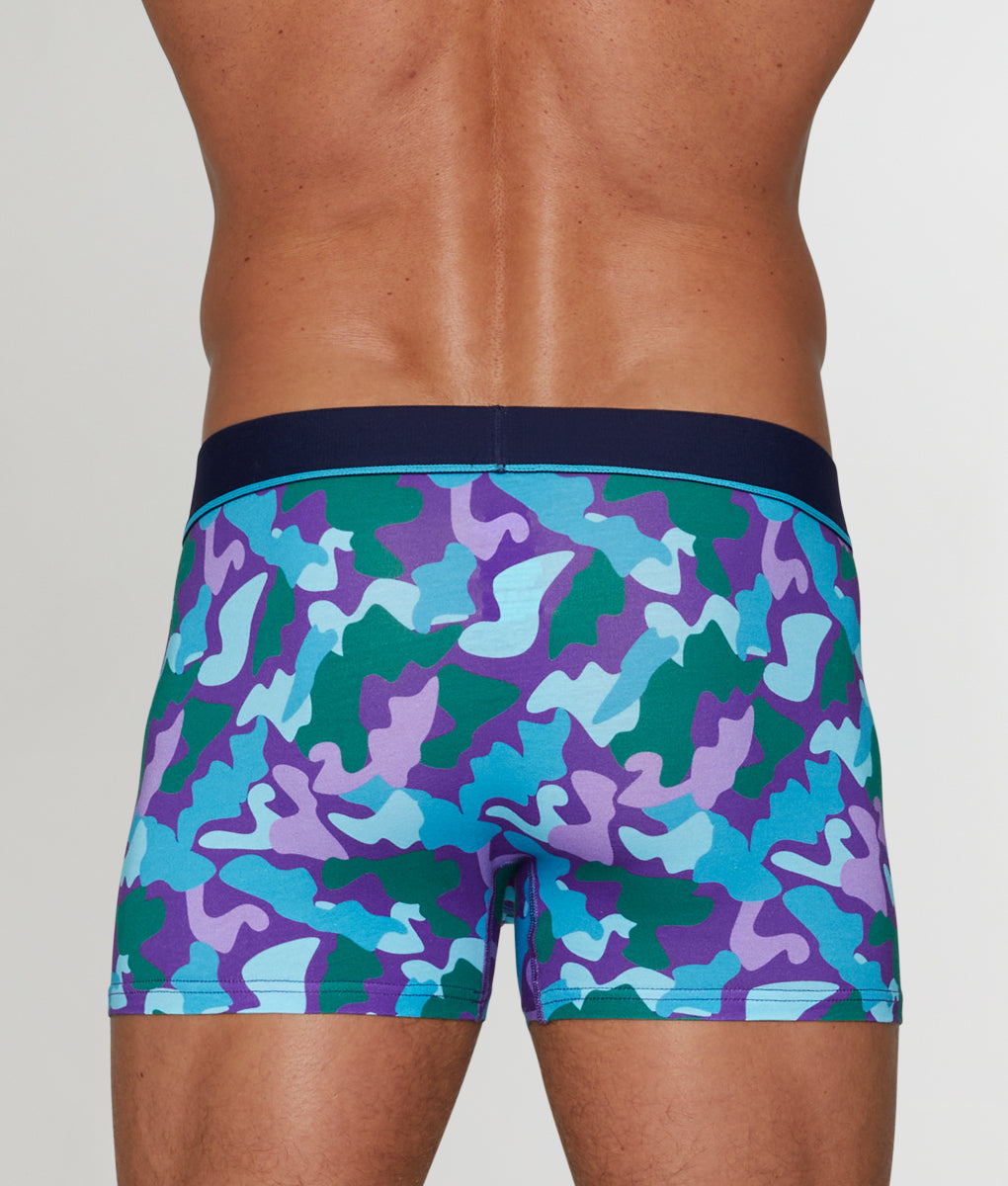 Unsimply Stitched Camo Trunk - Blue Purple / Small