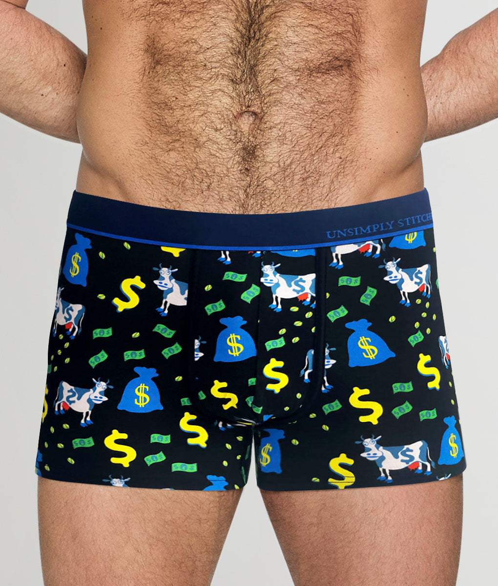 Unsimply Stitched Cash Cow Trunk - Black Multi / Small