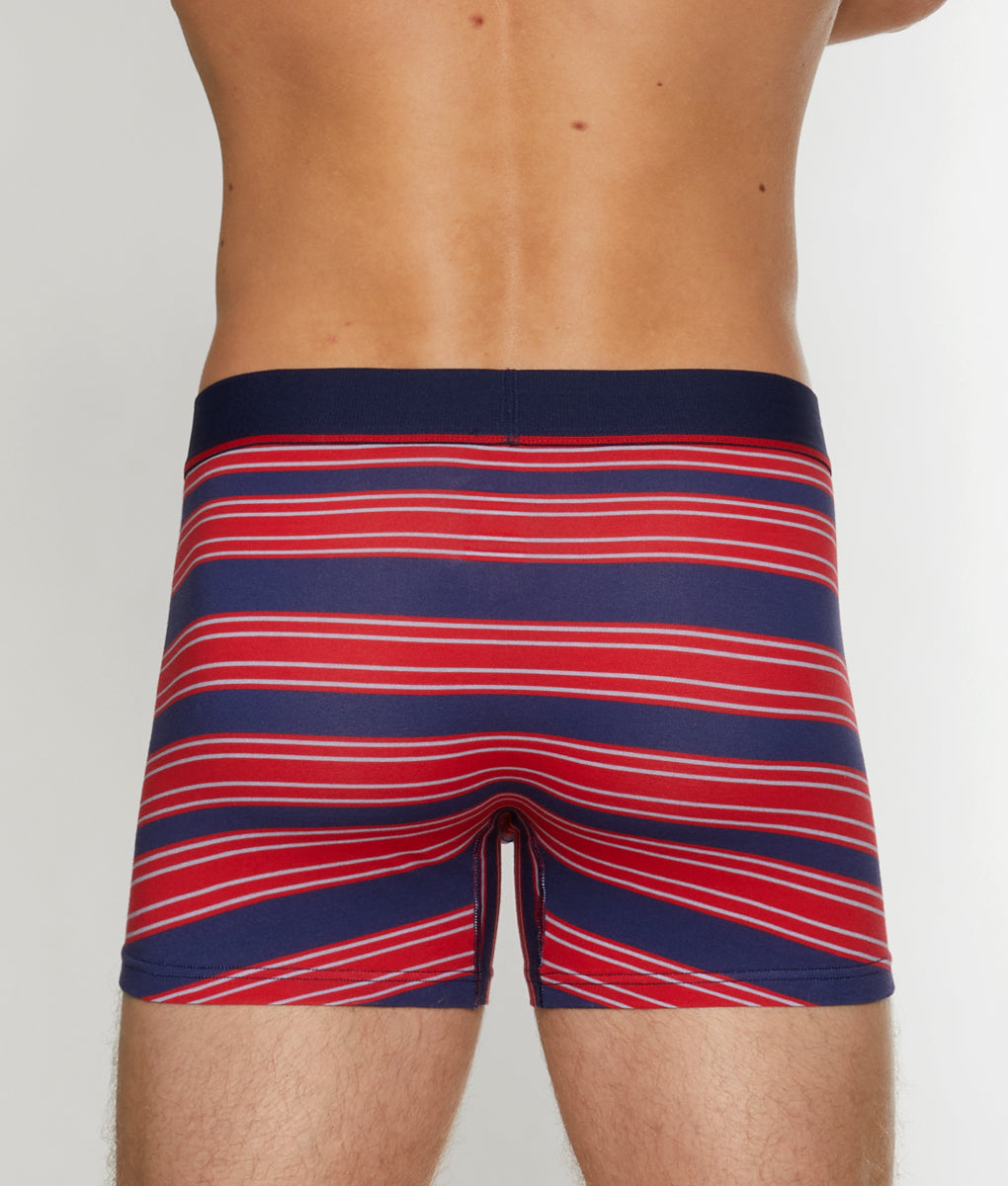 Unsimply Stitched Century Stripe Trunk - Red Multi / Small