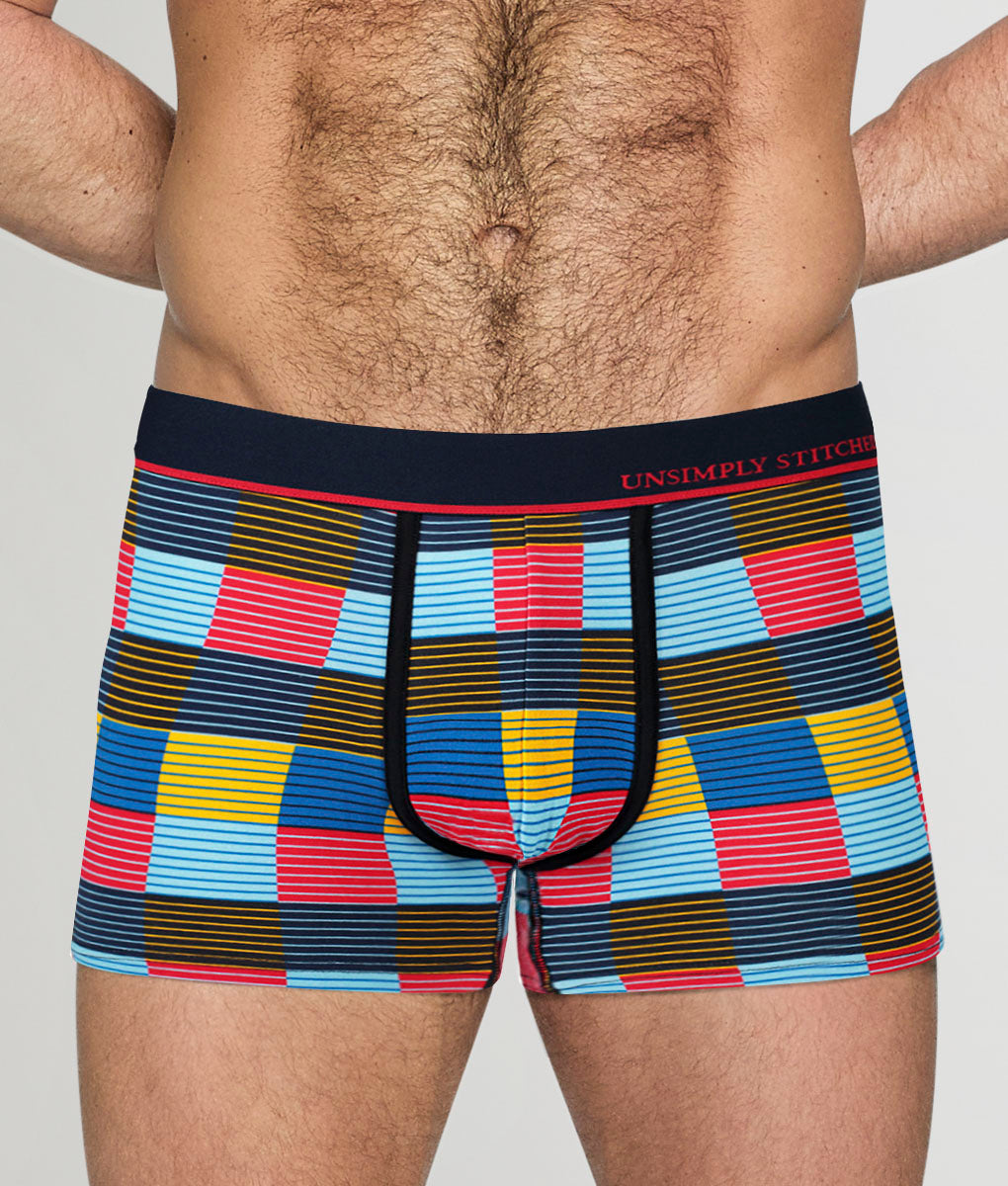 Unsimply Stitched Checkered Stripe Trunk