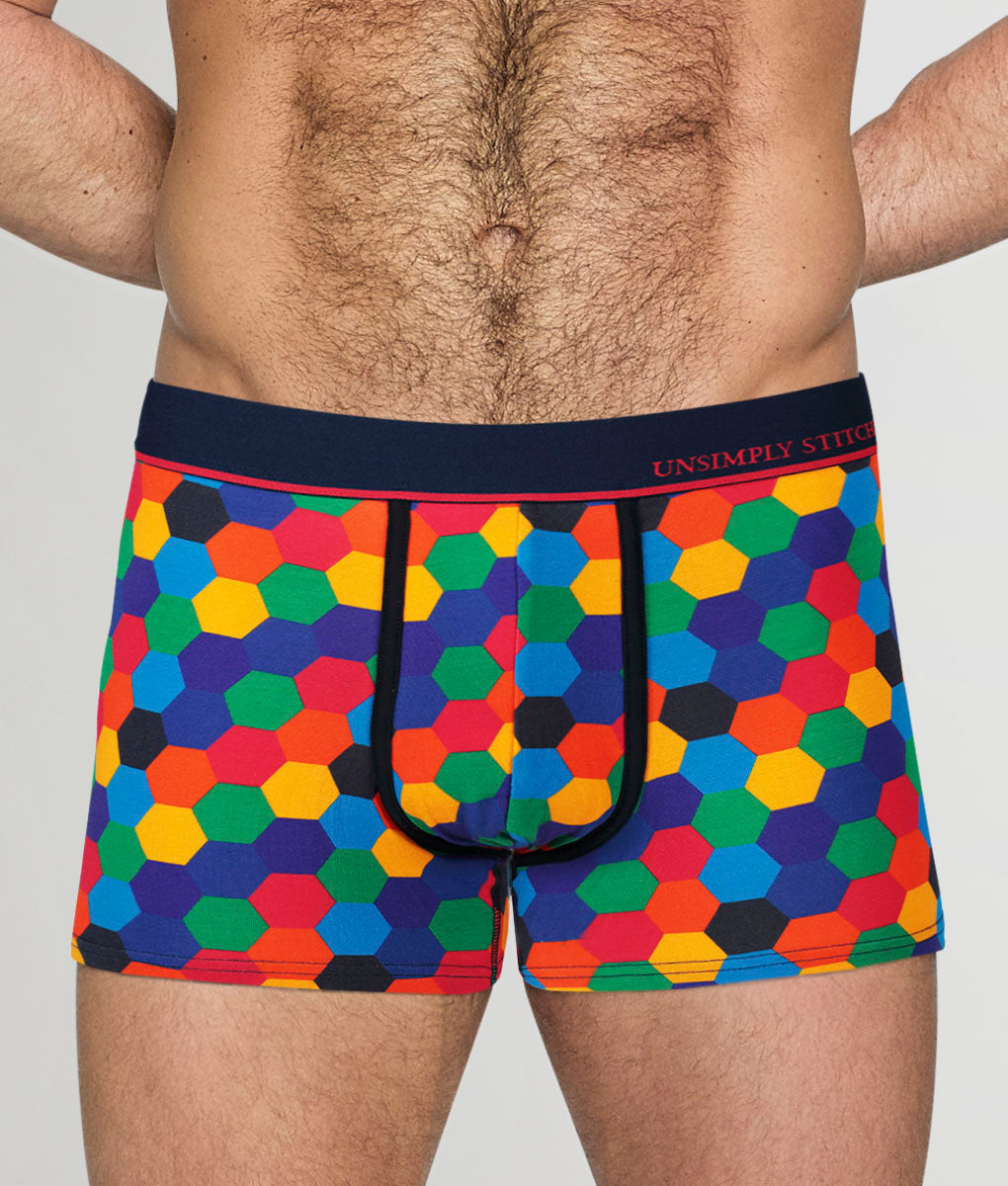 Unsimply Stitched Colored Honeycomb Trunk - Primary Colors / Large
