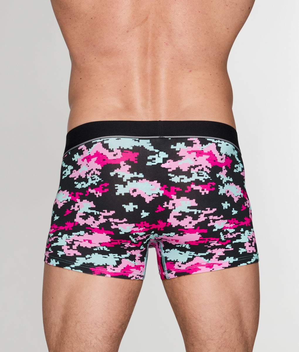 Unsimply Stitched Digital Camo Trunk - Black / Small