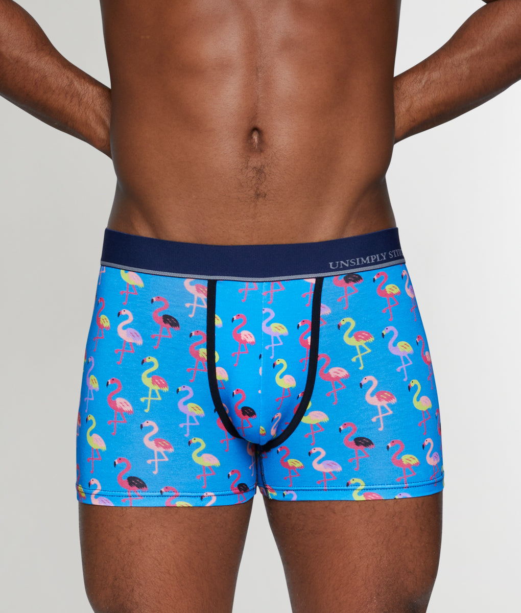 Unsimply Stitched Flamingo Trunk - Blue / Small