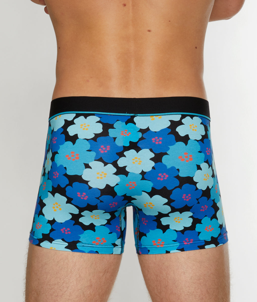 Unsimply Stitched Floral Futures Trunk - Blue Black / Small