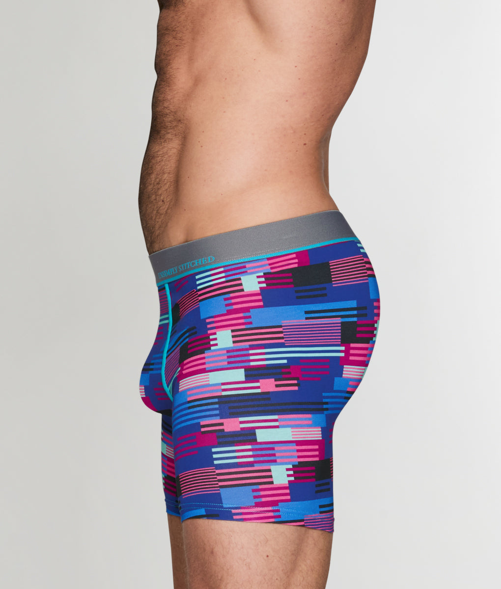 Unsimply Stitched Hatch Stripe Boxer Brief