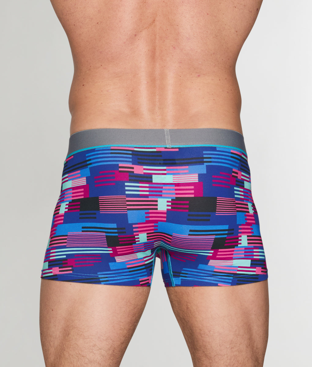 Unsimply Stitched Hatch Stripe Trunk - Blue / Small