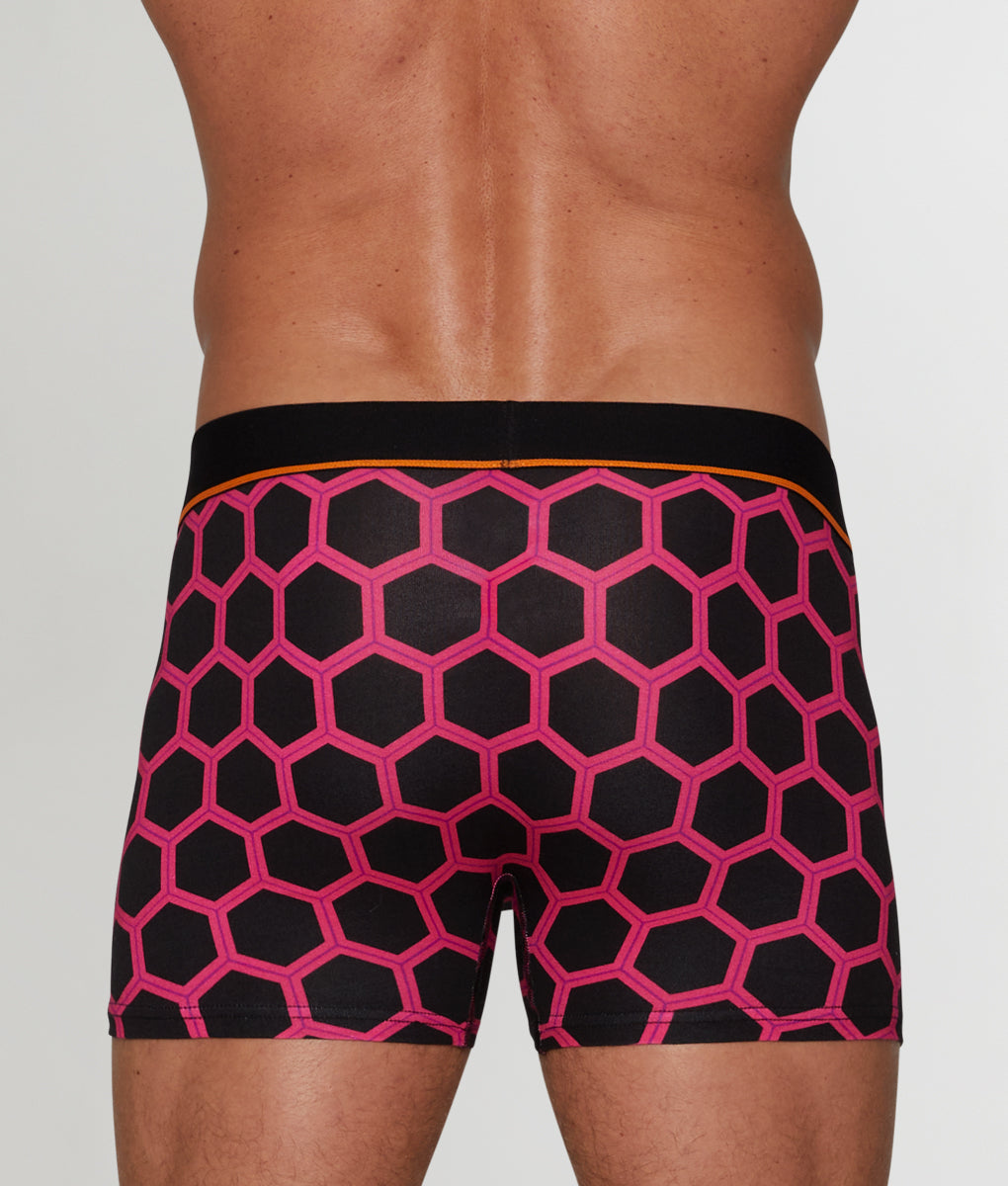 Unsimply Stitched Hive Trunk - Black Pink / Small
