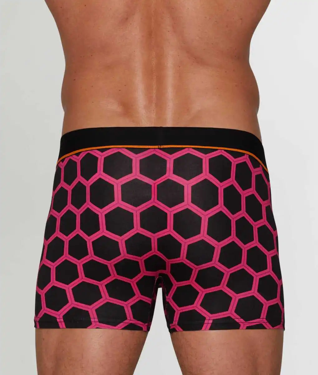 Unsimply Stitched Hive Trunk Black Pink / Small