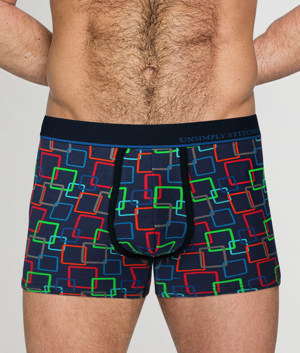 Unsimply Stitched Links Trunk - Navy Multi / Small