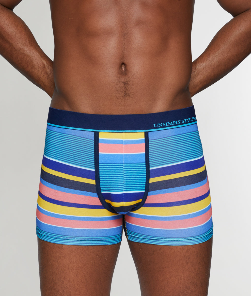Unsimply Stitched Old School Stripe Trunk - Blue / Small