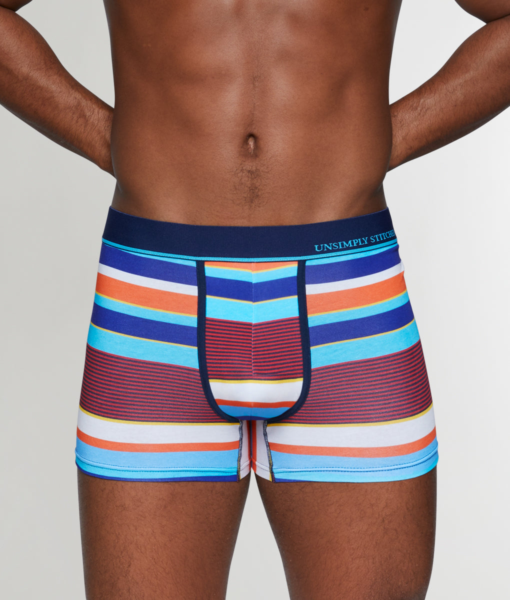 Unsimply Stitched Old School Stripe Trunk - Red / Small