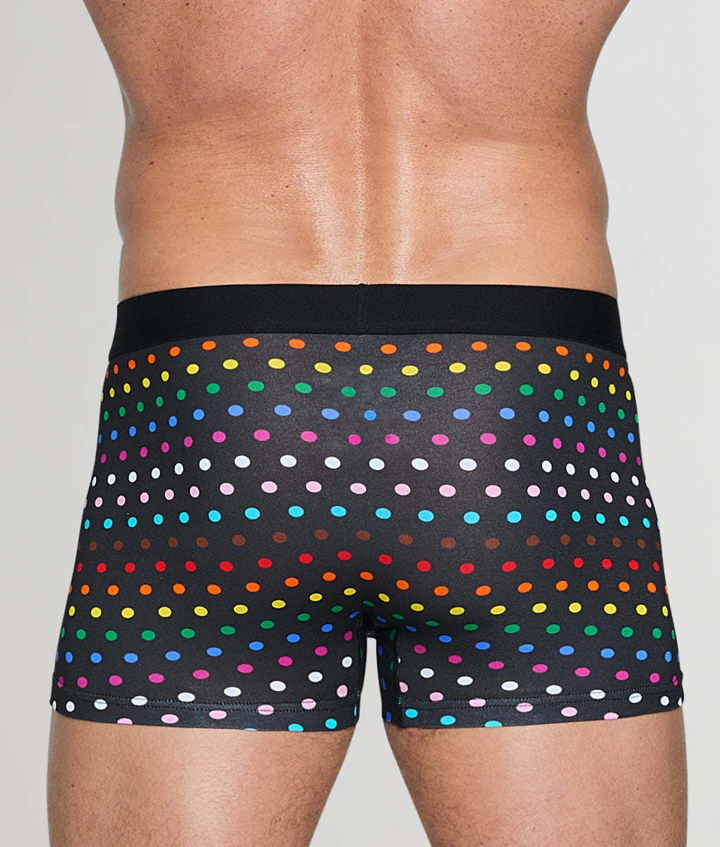 Unsimply Stitched Pride Polka Dot Trunk - Black / Small
