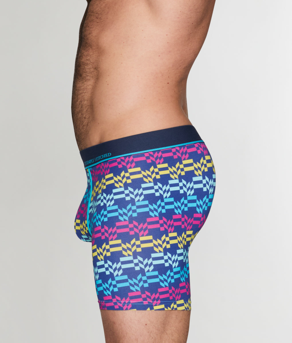 Unsimply Stitched Retro Stripe Boxer Brief