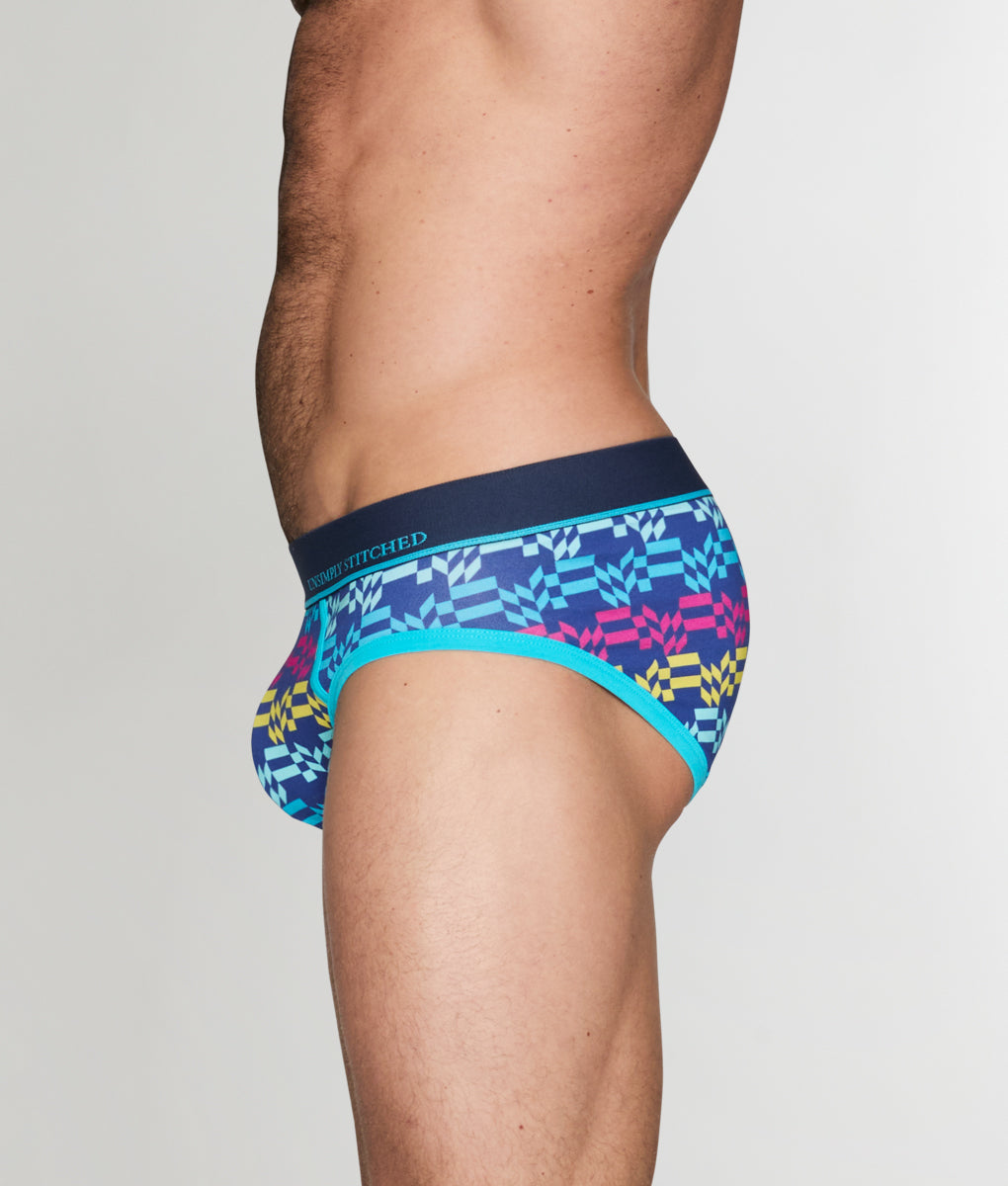 Unsimply Stitched Retro Stripe Brief