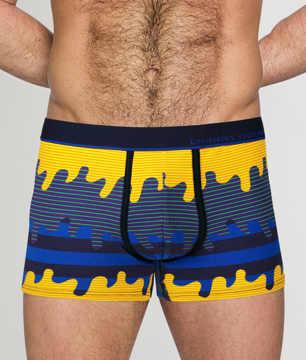 Unsimply Stitched Slime Stripe Trunk - Blue Red / Small
