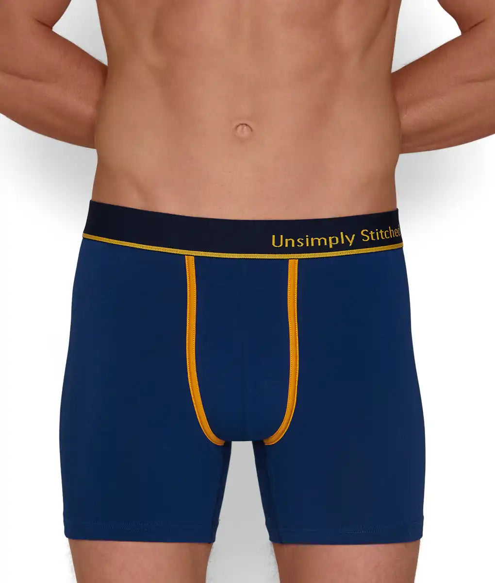 Unsimply Stitched Solid Boxer Brief Blue / Small