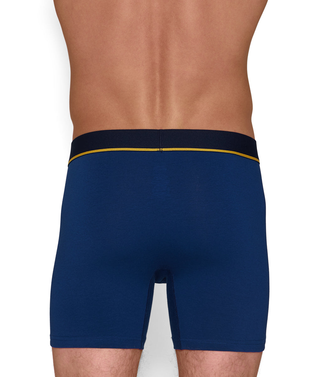 Unsimply Stitched Solid Boxer Brief - Blue / Small