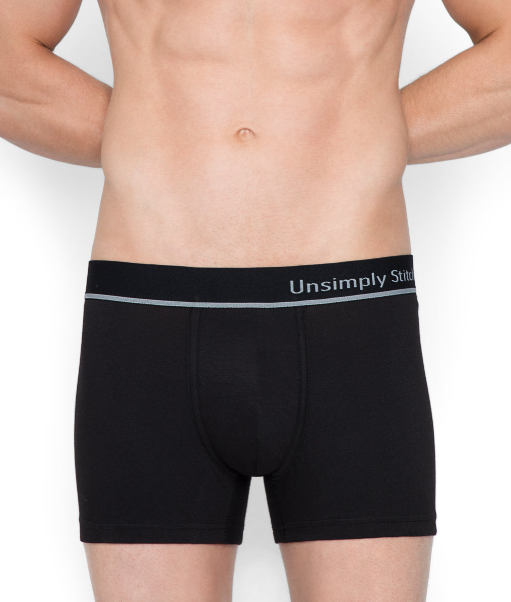 Unsimply Stitched Solid Trunk - Black / Small