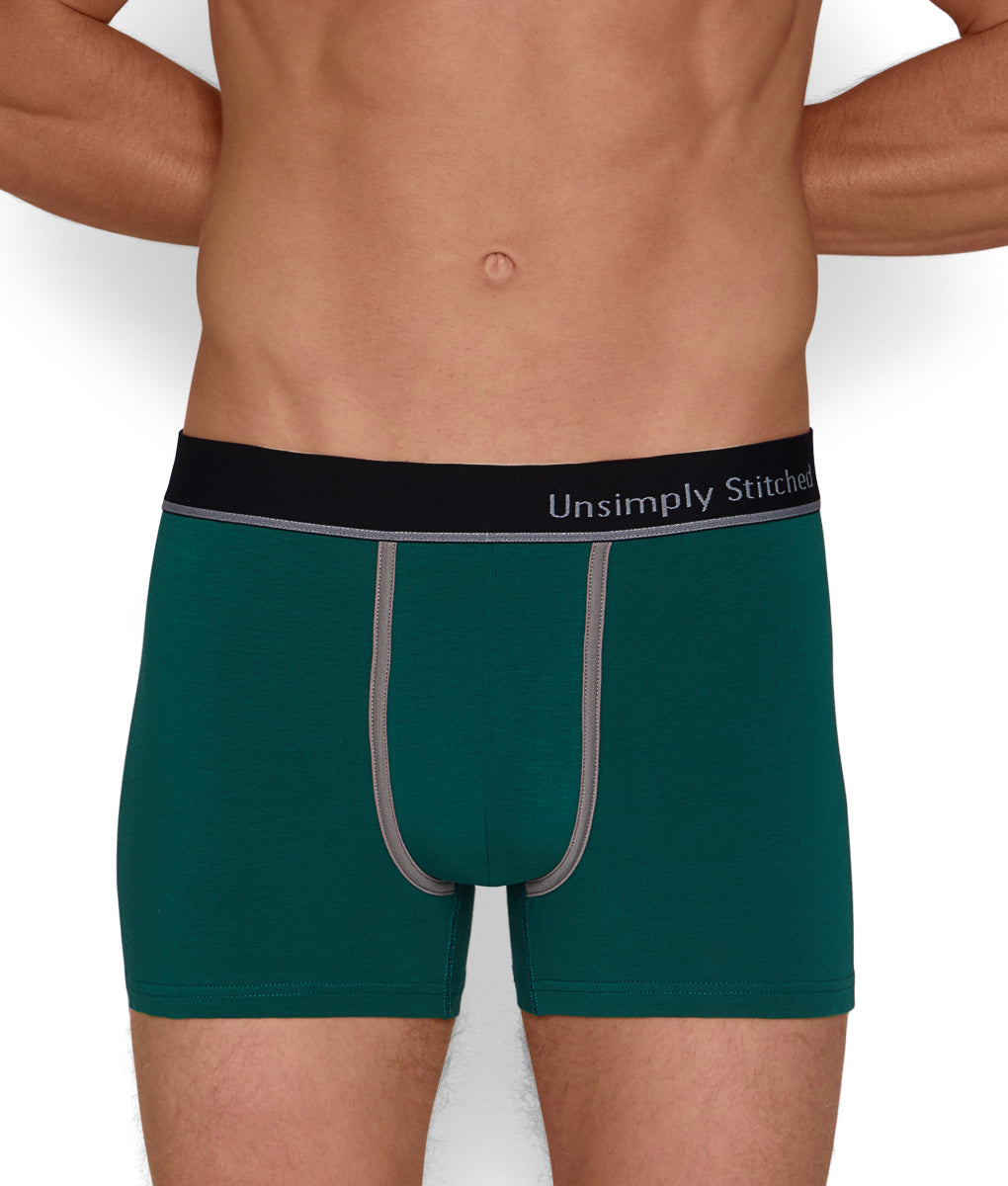Unsimply Stitched Solid Trunk - Green / Small