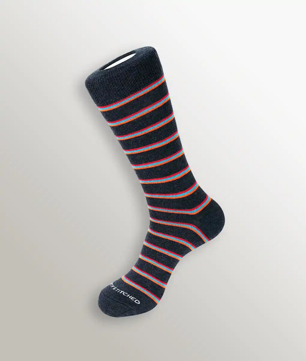 Unsimply Stitched Stripe Sock / L/xl
