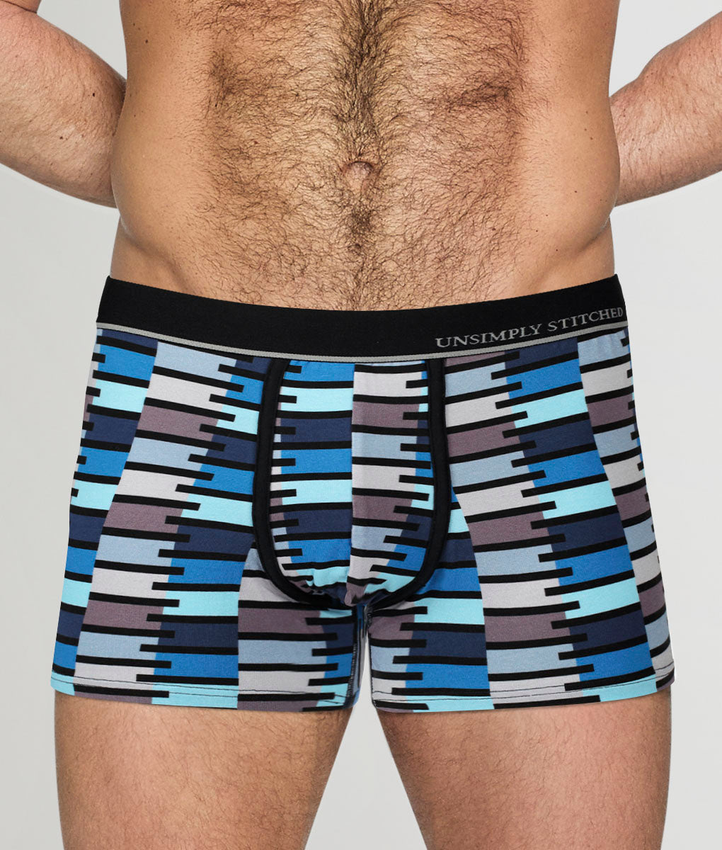 Unsimply Stitched Zip Trunk - Grey Black / Small