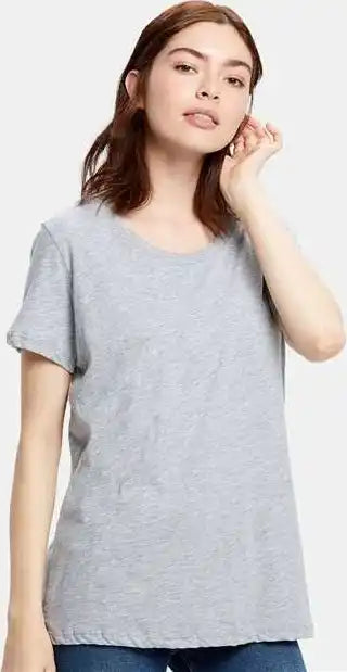 Us Blanks Us115 Women’s Loose Fit Boyfriend Tee - Heather Gray