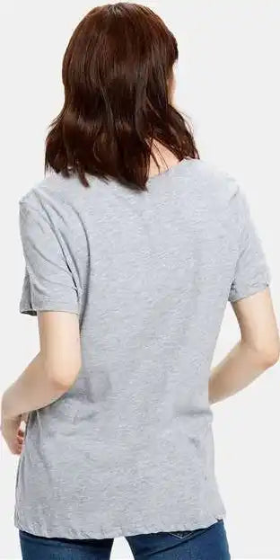 Us Blanks Us115 Women’s Loose Fit Boyfriend Tee - Heather Gray