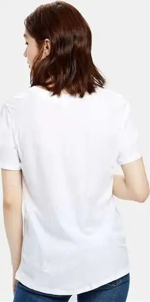 Us Blanks Us115 Women’s Loose Fit Boyfriend Tee - White - Ladies m