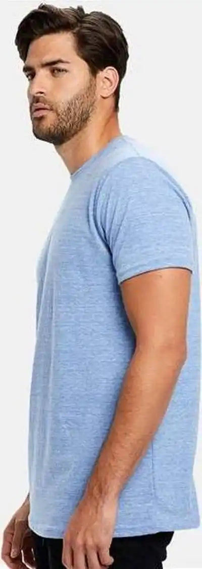 Us Blanks Us2229 Tri-blend Tee - Tri-blue