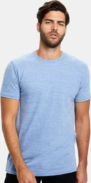 Us Blanks Us2229 Tri-blend Tee - Tri-blue