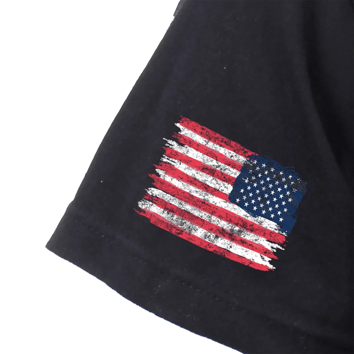Us Flag Bearded Skull T-shirt