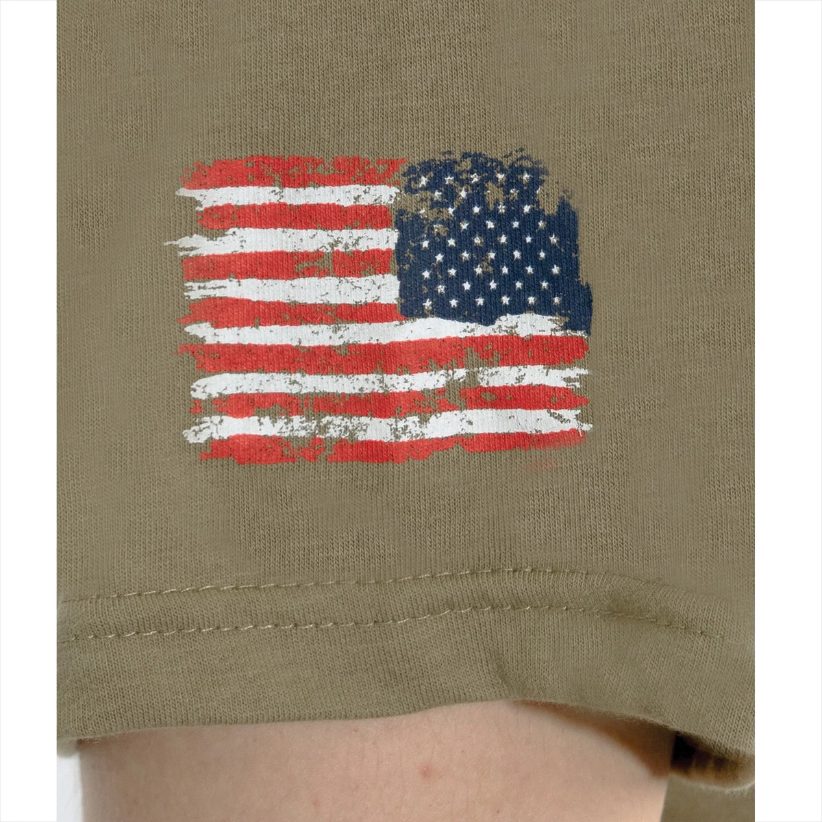 Us Flag Bearded Skull T-shirt
