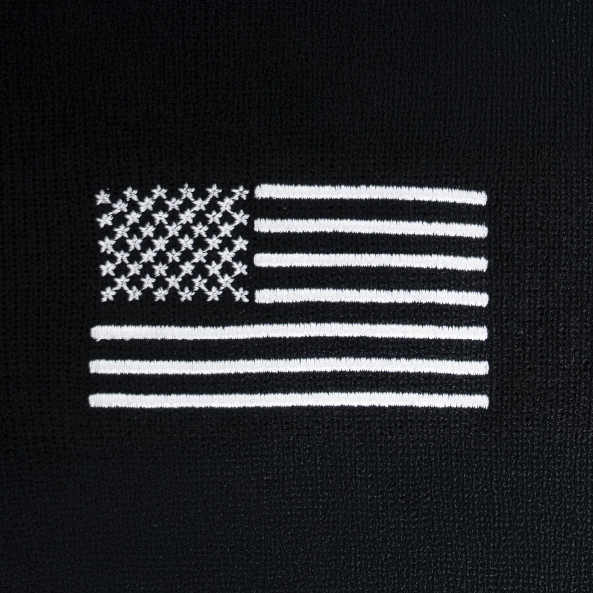 Us Flag Embroidered Fine Knit Watch Cap