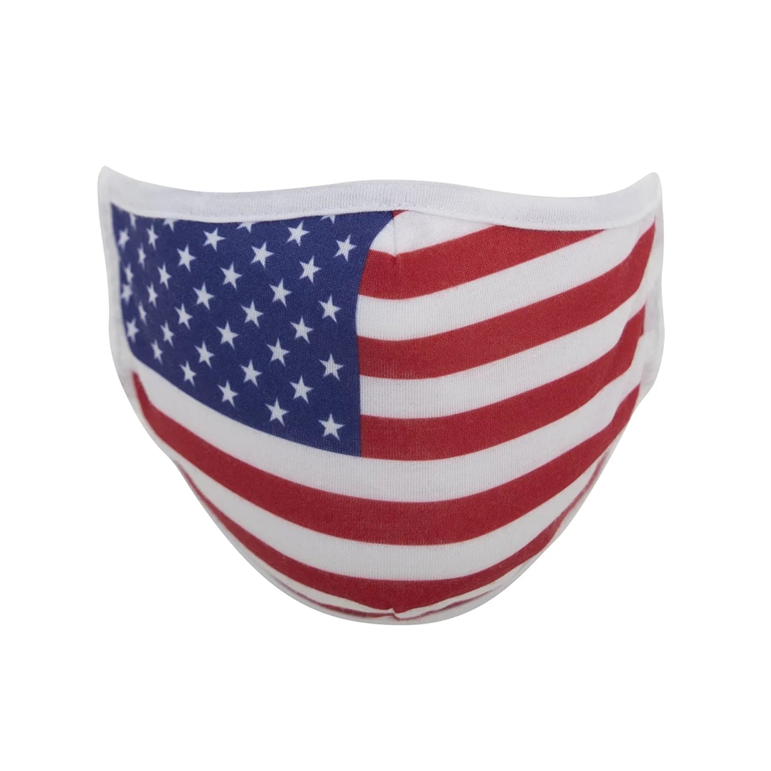 Us Flag Reusable 3 Layer Facemask - Red / White / Blue / s / m