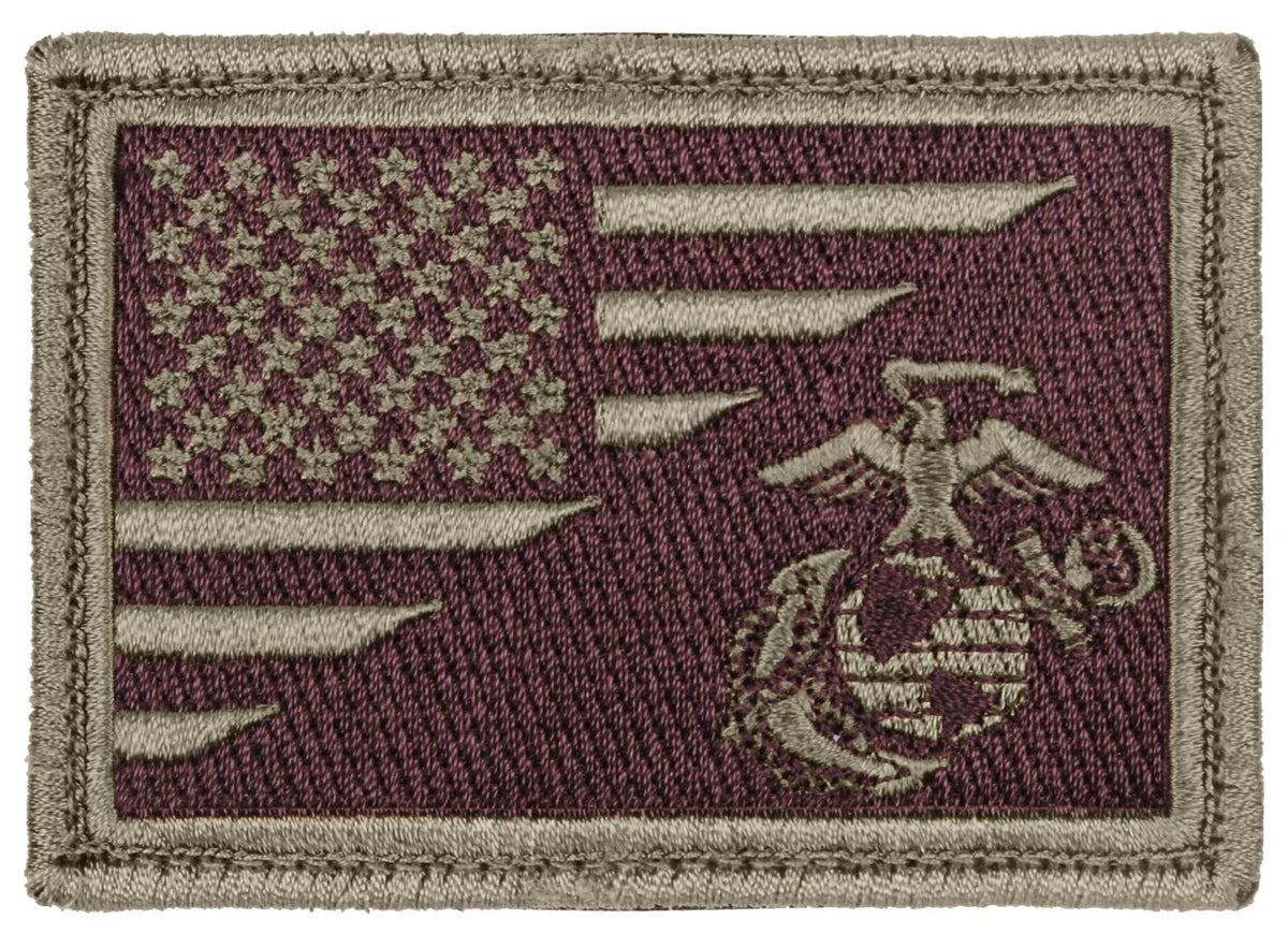 Us Flag / Usmc Eagle Globe and Anchor Morale Patch