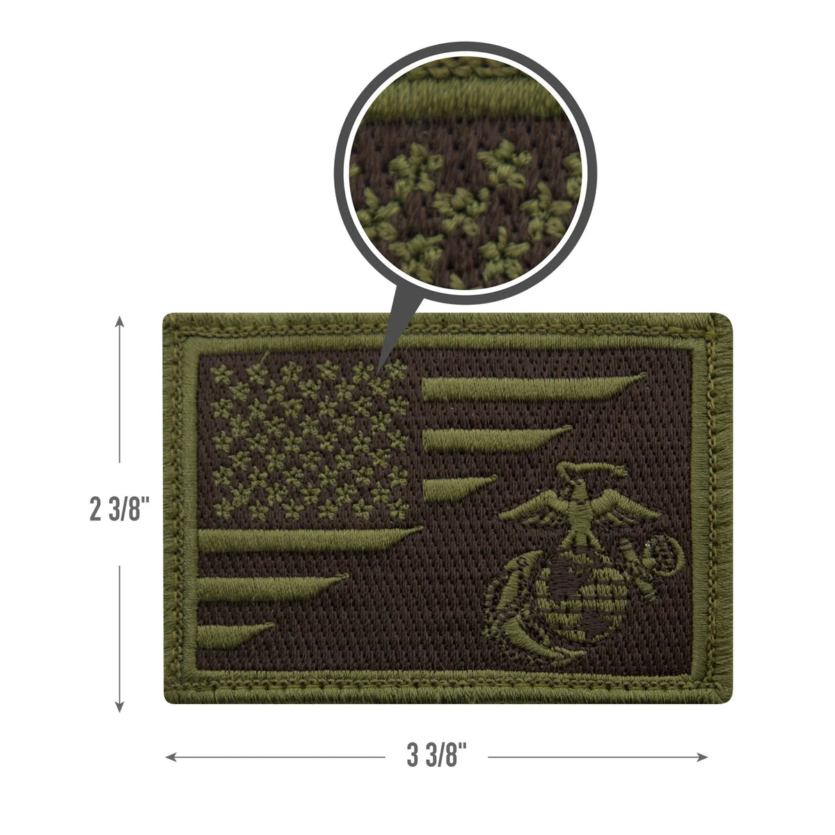 Us Flag / Usmc Eagle Globe and Anchor Morale Patch