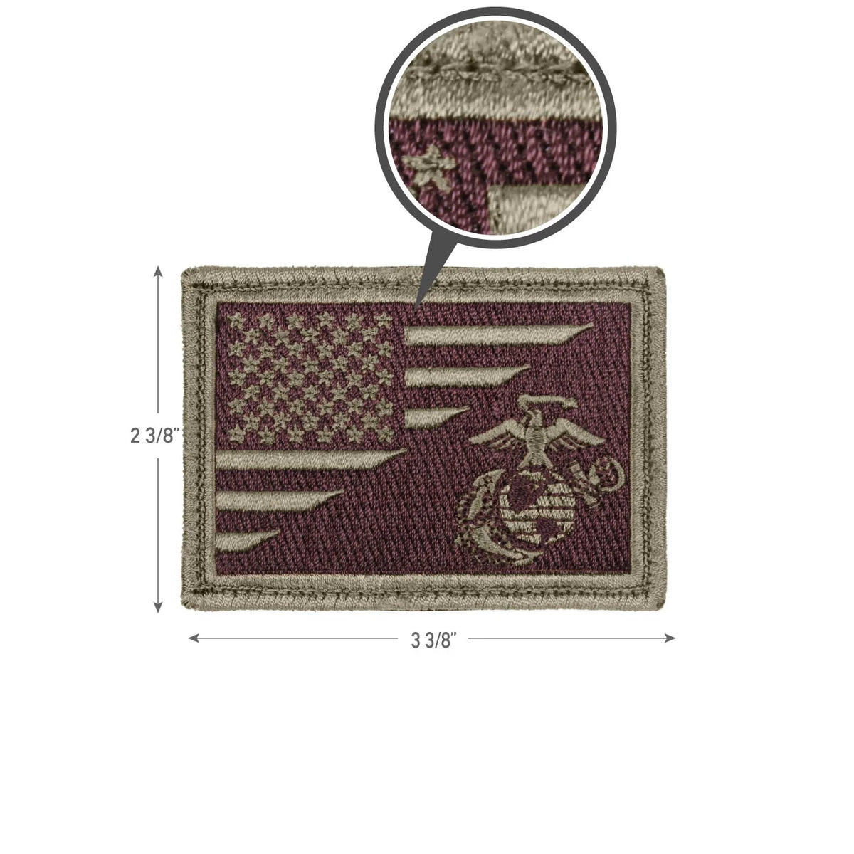 Us Flag / Usmc Eagle Globe and Anchor Morale Patch