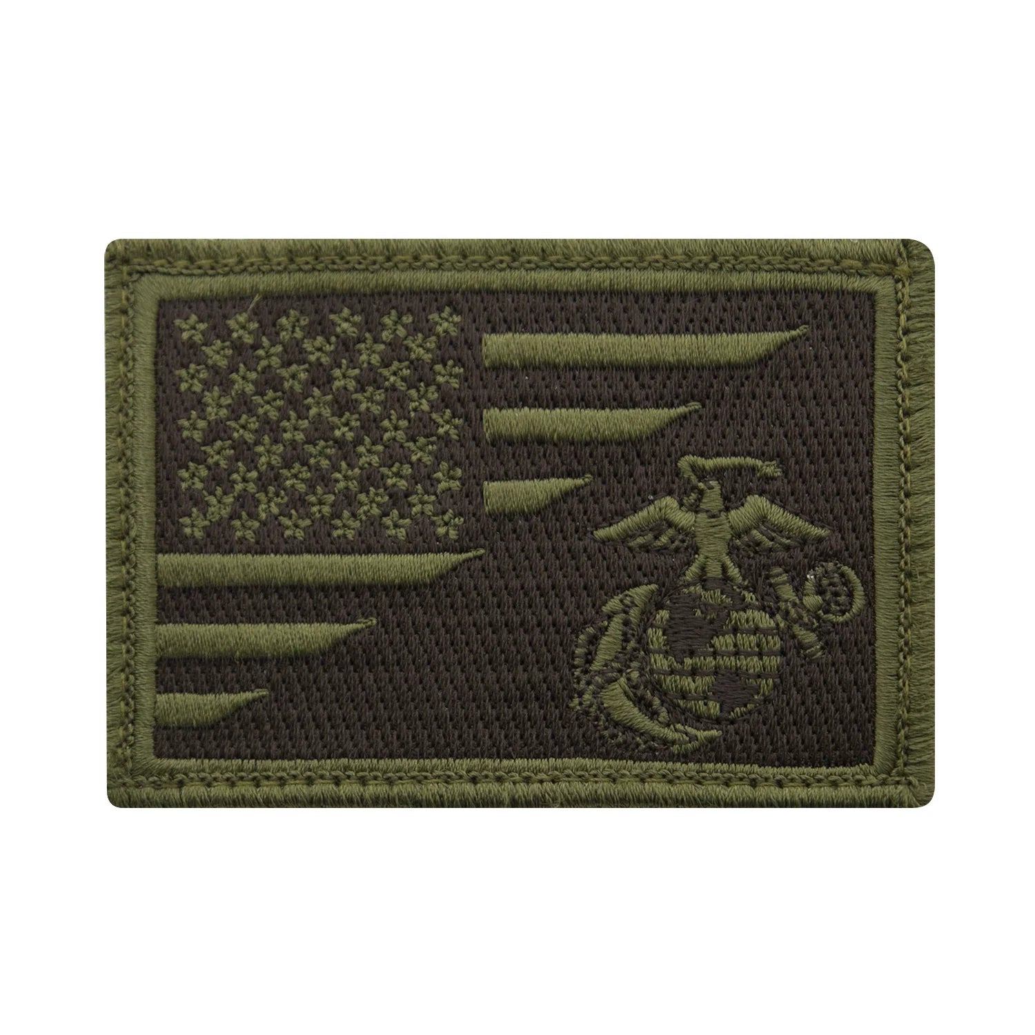 Us Flag / Usmc Eagle Globe and Anchor Morale Patch - Red / White / Blue