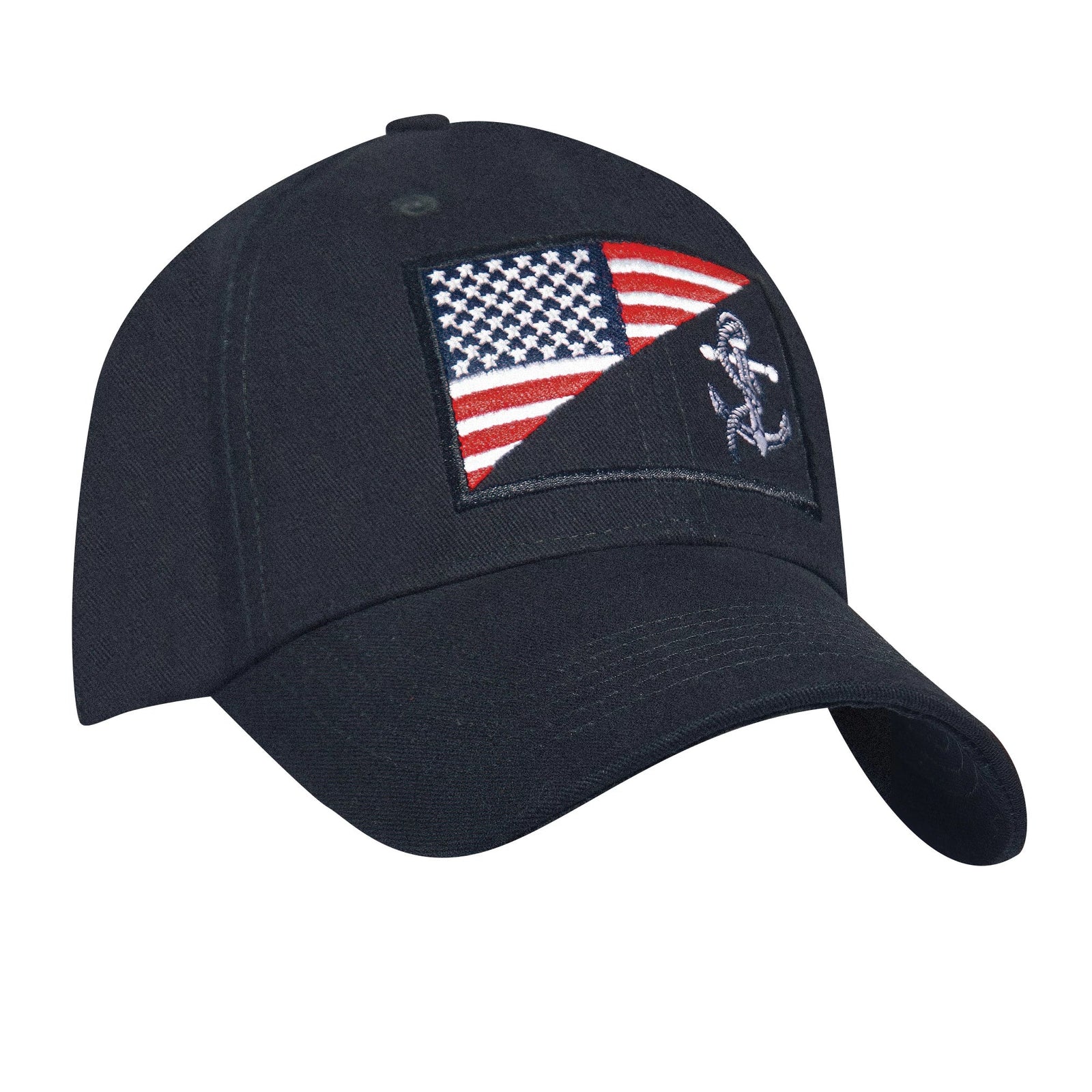 Us Navy Anchor / Flag Low Profile Cap - Blue