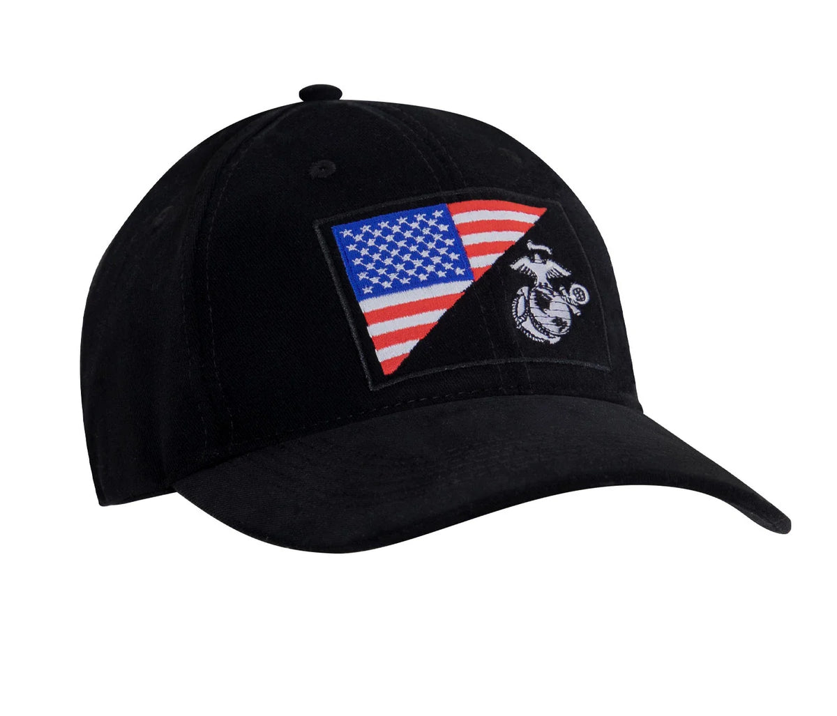 Usmc Eagle Globe and Anchor / us Flag Low Pro Cap