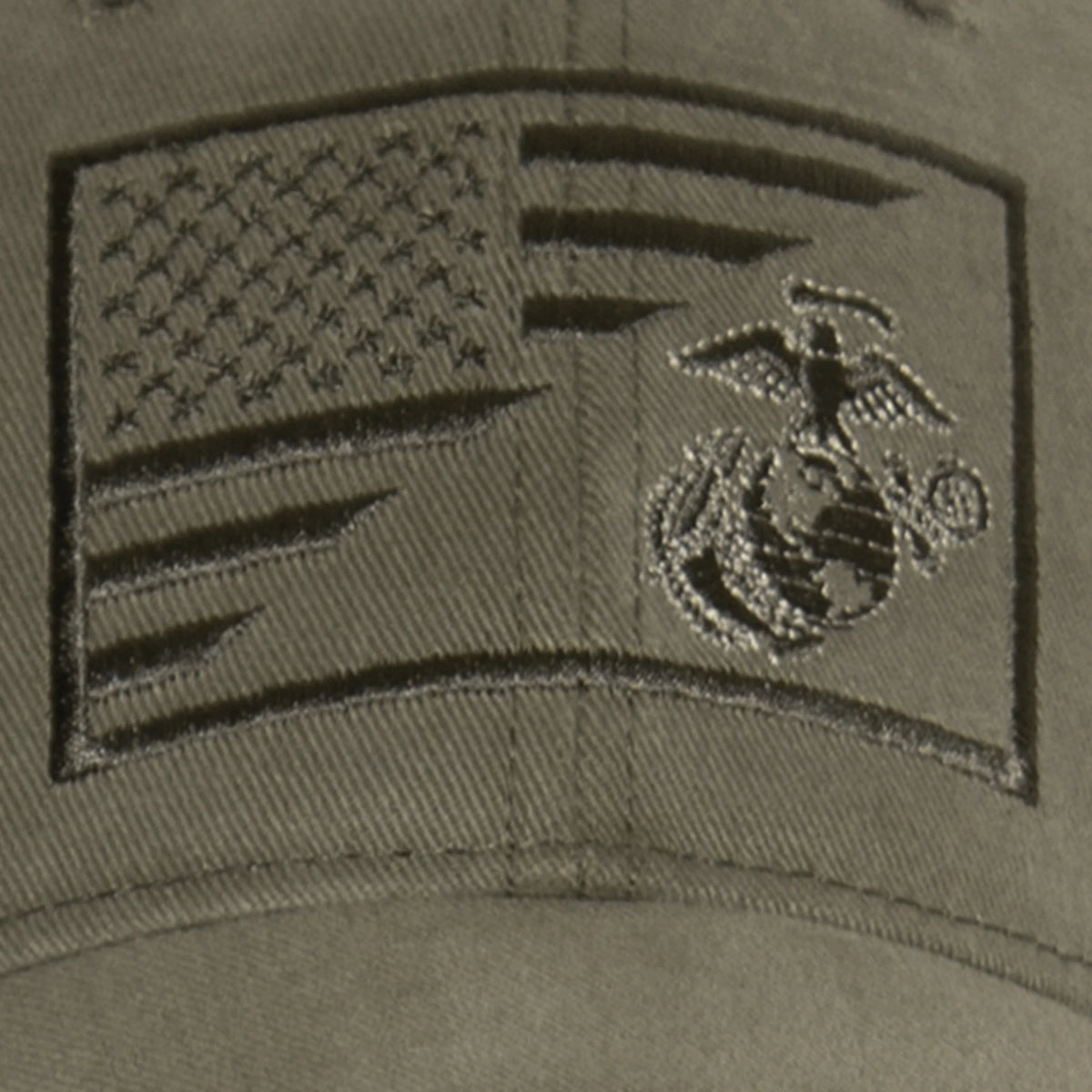 Usmc Eagle Globe and Anchor / us Flag Low Pro Cap