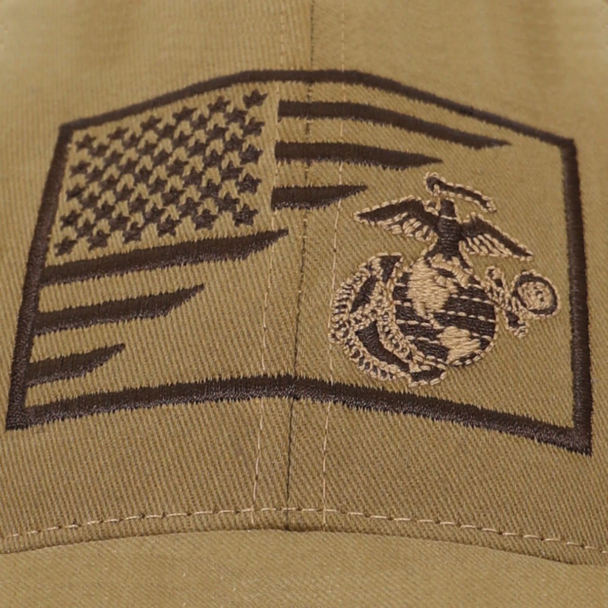 Usmc Eagle Globe and Anchor / us Flag Low Pro Cap