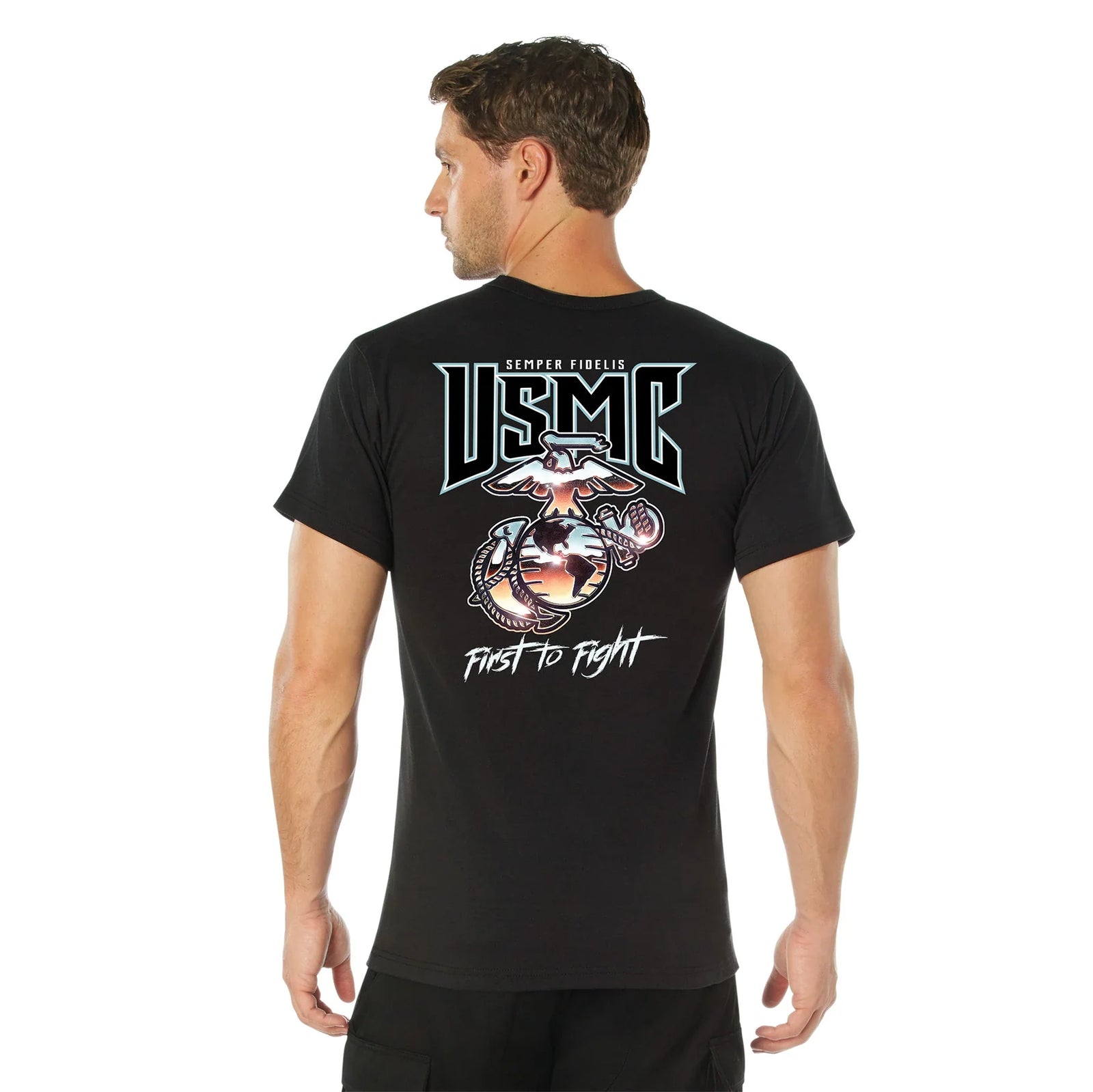 Usmc First to Fight T-shirt - s